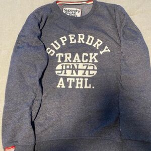 Superdry Gray and Red Track & Field Sweatshirt
